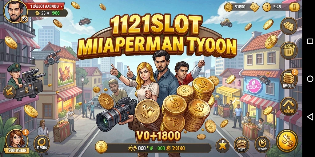 Tampilan gameplay 1121SLOT yang mengasyikkan dalam dunia Tycoon.