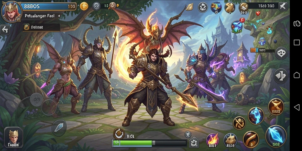 Tampilan gameplay RPG yang seru dan penuh aksi.