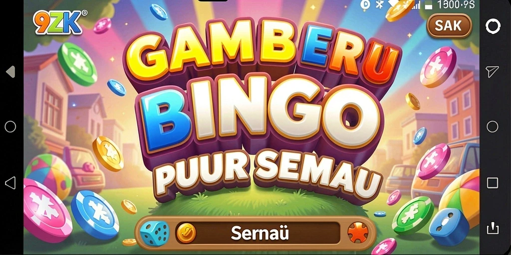 Screenshot utama 9ZK menampilkan gameplay Bingo yang menarik dan interaktif.
