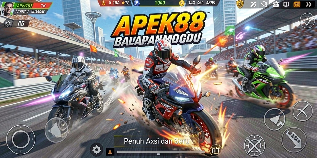 Gameplay APEK88 yang mendebarkan dengan motor kustom saya.