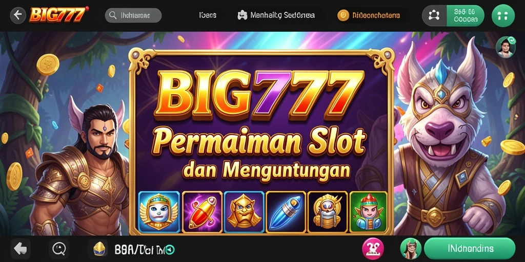 Screenshot BIG777 menampilkan gameplay slot yang menarik dan menghibur.