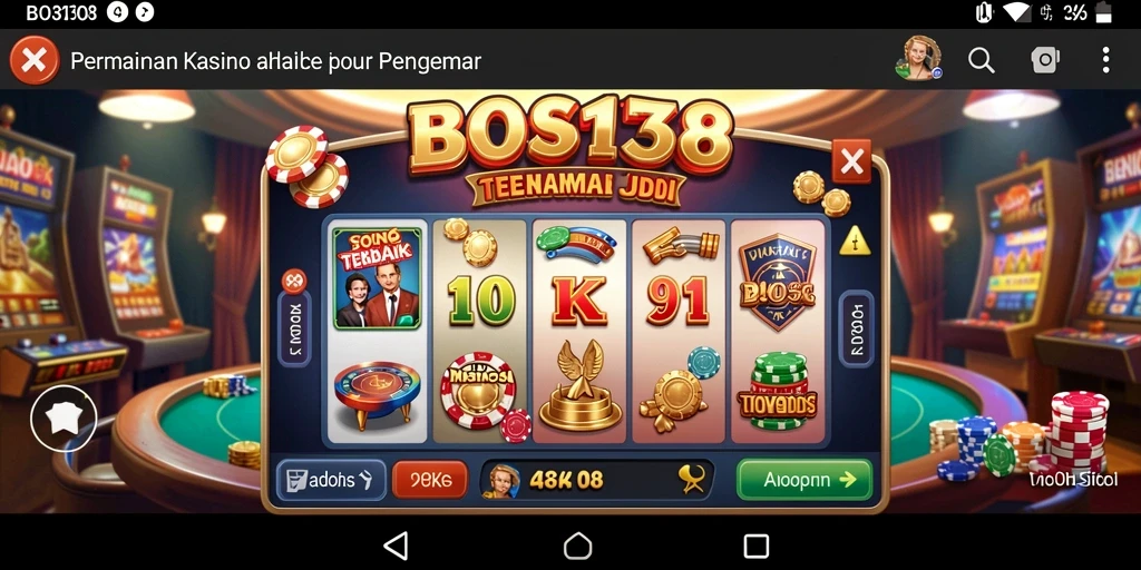 Tampilan gameplay menarik dari aplikasi Kasino BOS138.