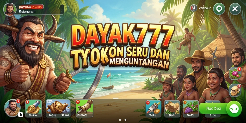 Tampilan gameplay seru dan strategi dalam DAYAK777.