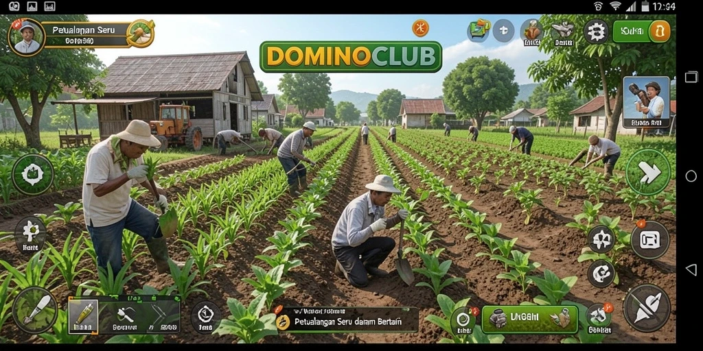 Tangkapan layar menampilkan gameplay lucu dan menarik dari DOMINOCLUB.