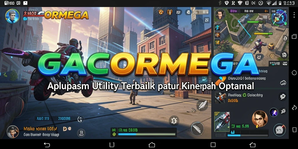 Tampilan antarmuka <strong>GACORMEGA</strong> saat mengoptimalkan perangkat.