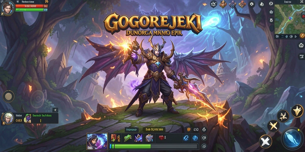 Screenshot gameplay GOGOREJEKI menampilkan aksi pertempuran yang mendebarkan.