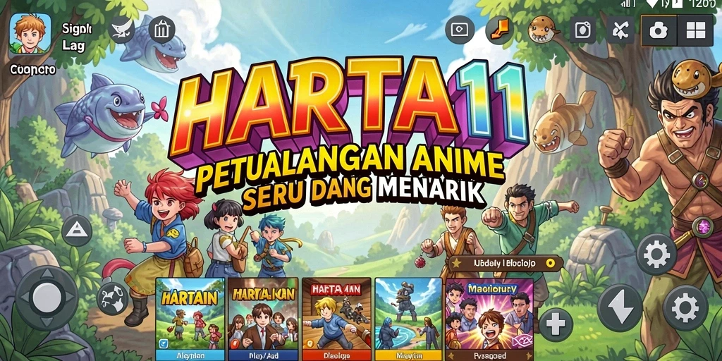 Tampilan gameplay Anime HARTA11 yang memukau dan seru.