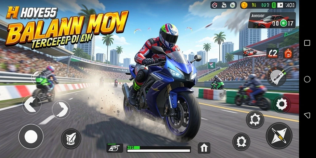 Tampilkan momen balapan seru di HOYE55.