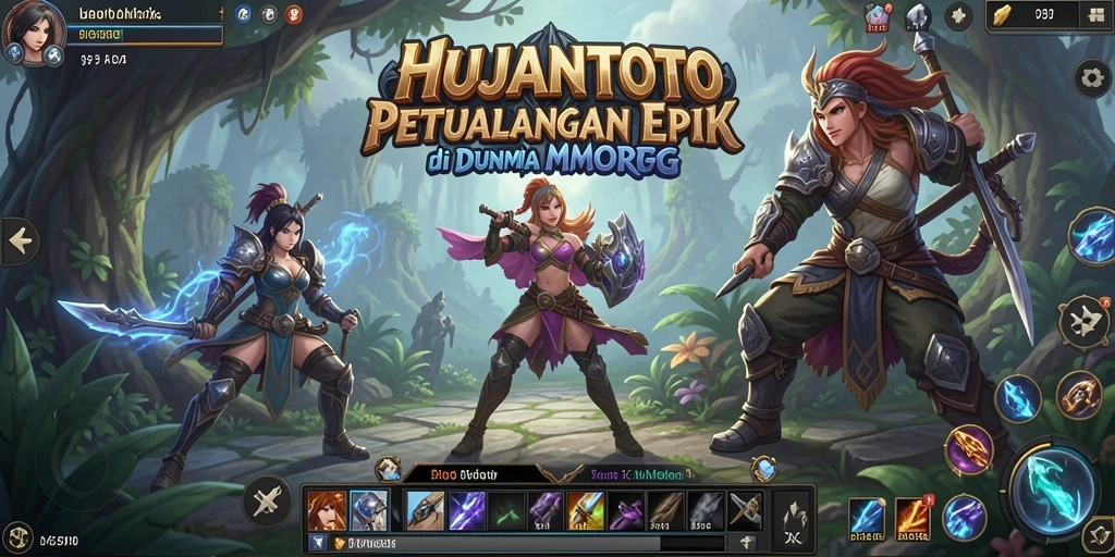Tangkapan layar menunjukkan aksi seru dan interaksi pemain di HUJANTOTO.