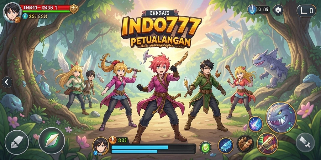 Tampilan menarik dari gameplay Anime di INDO777.