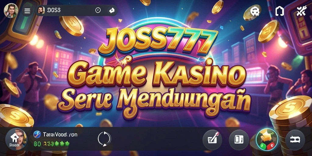 Screenshot gameplay JOSS777 yang menampilkan keseruan permainan Kasino.