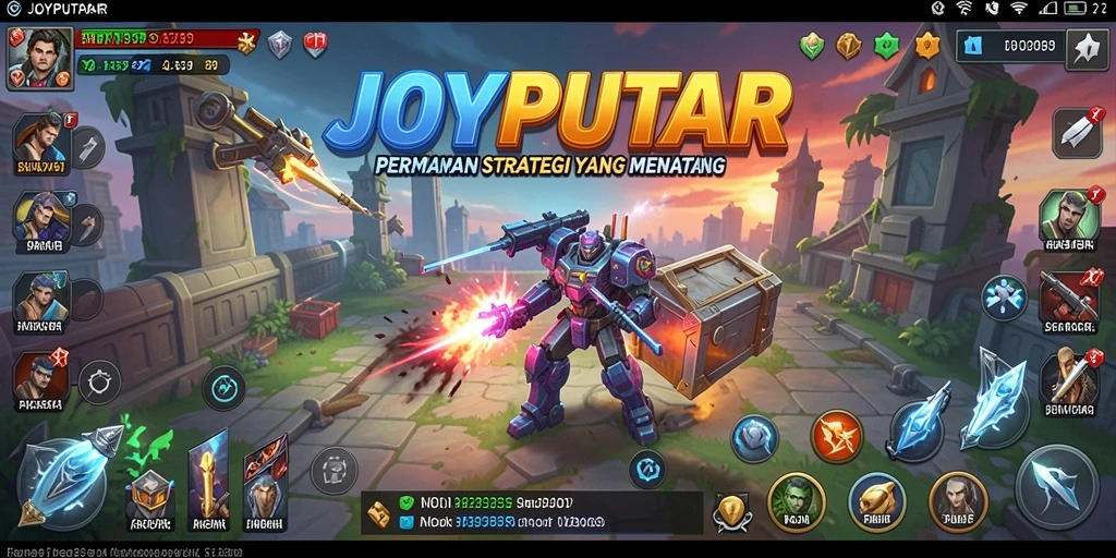 Screenshot gameplay JOYPUTAR yang menampilkan strategi dan pertempuran yang mendebarkan.