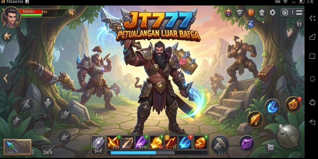 Screenshot utama JT777 menampilkan aksi pertarungan yang mendebarkan dalam dunia ARPG.