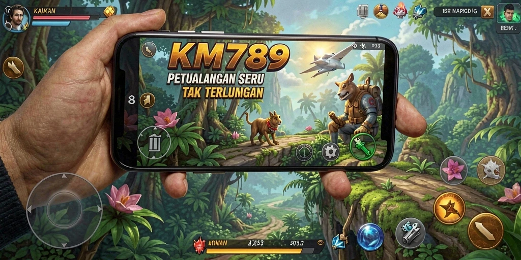 Tampilan gameplay KM789 yang mengasyikkan dan penuh warna.
