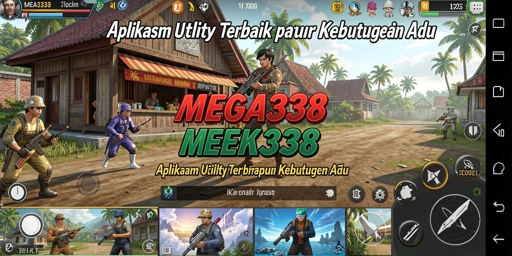 Tampilan utama MEGA338 yang intuitif dan menarik.