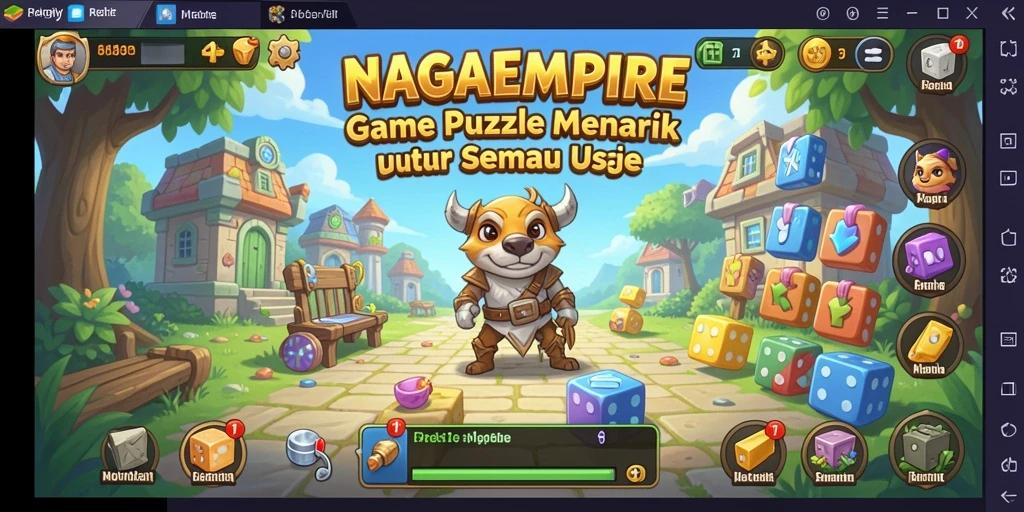 Tampilan gameplay seru dan menantang dari NAGAEMPIRE.