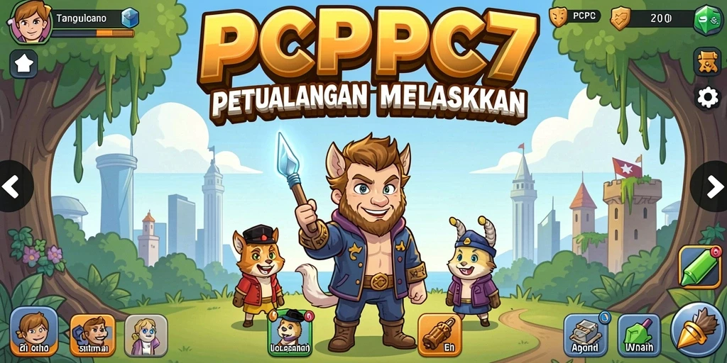 Tampilan gameplay PCPC7 yang menarik dan sederhana.