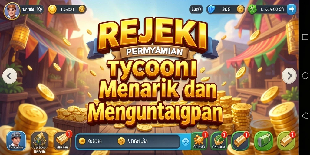 Tampilan menarik gameplay Tycoon di REJEKI.