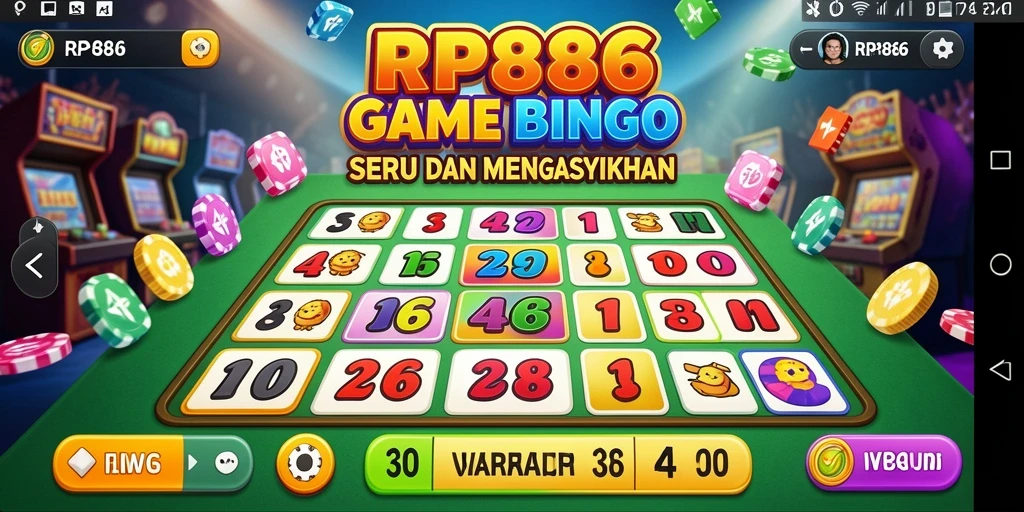 Screenshot gameplay yang menunjukkan keseruan bermain Bingo di RP886.