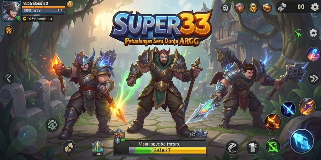 Gameplay ARPG SUPER33 yang menarik dan penuh aksi.