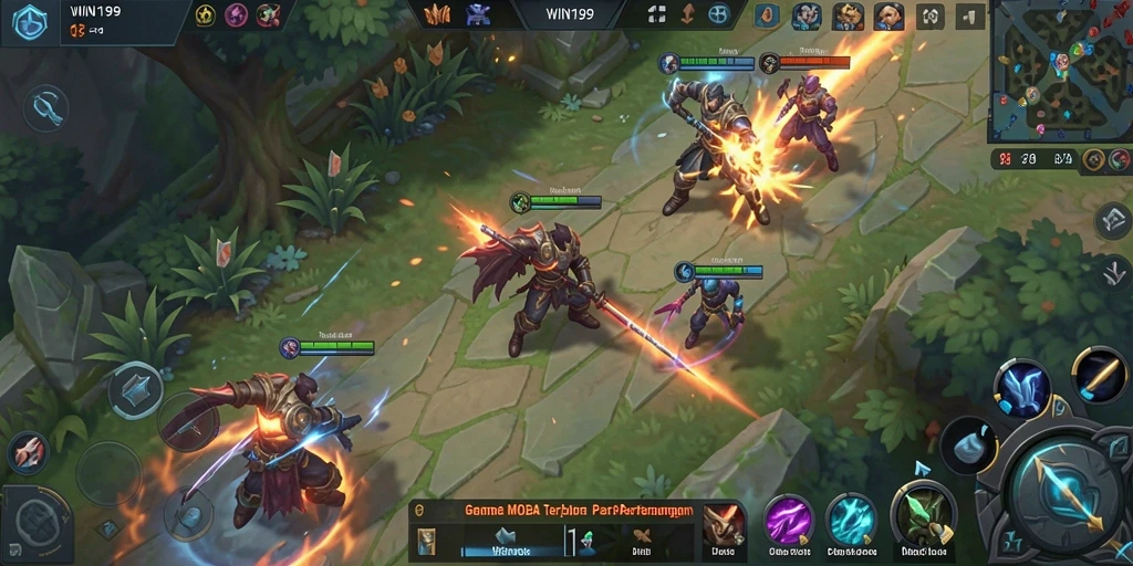 Tampilan gameplay seru di WIN199 dengan karakter beragam.